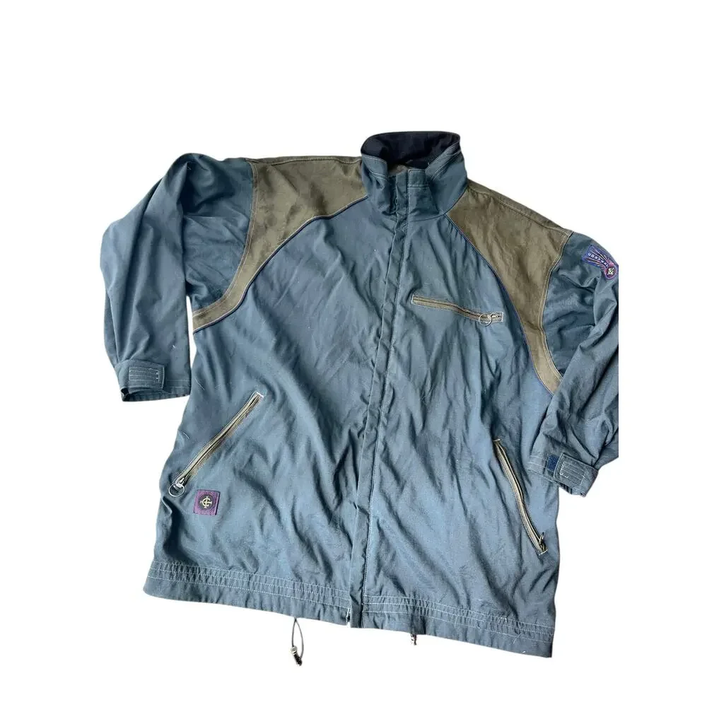 Vintage 90s Columbia Convert Jacket Men's XL Taiwan Gray Tan Snowboard Ski